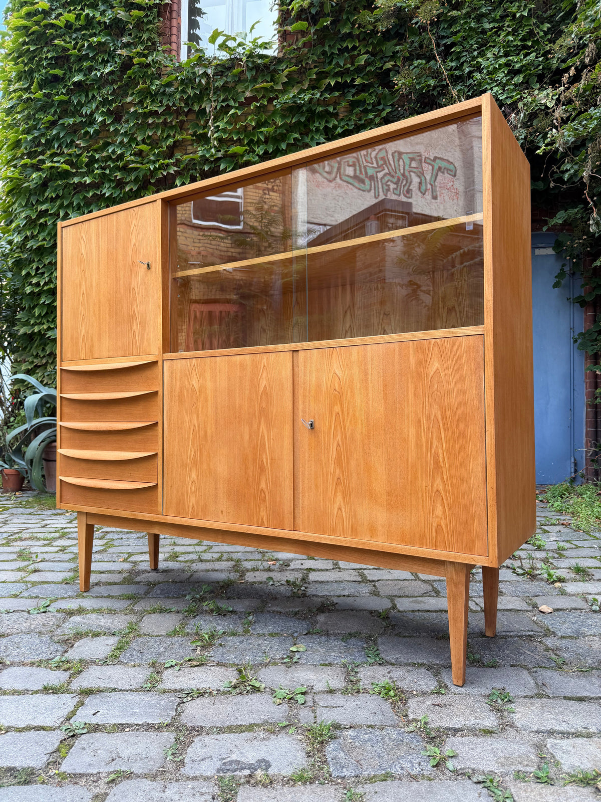 Vintage Highboard Typ 602/G von Franz Ehrlich für Hellerau