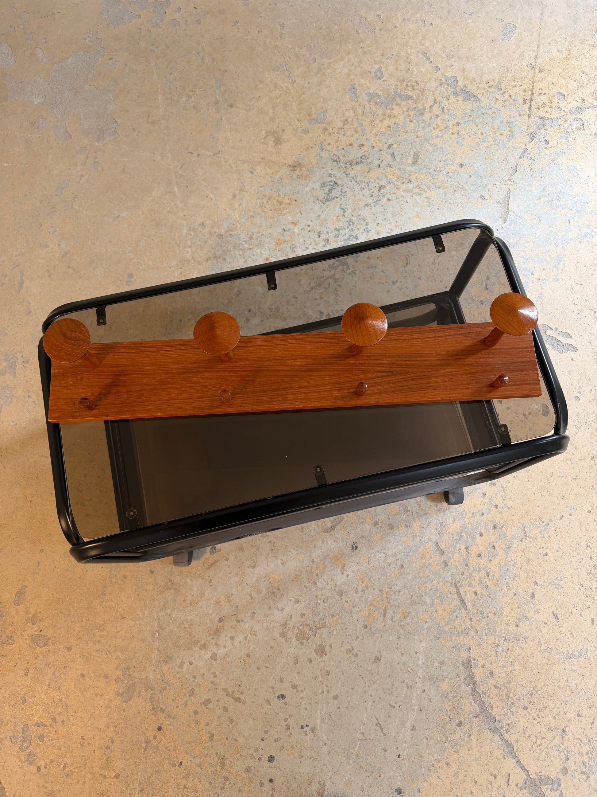 Vintage Garderobe aus Teak, Dänemark 60er Jahre