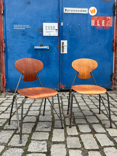 Vintage bentwood chair set of 2 by Steen Eiler Rasmussen and Kai Lyngfeldt Larsen for Danbork