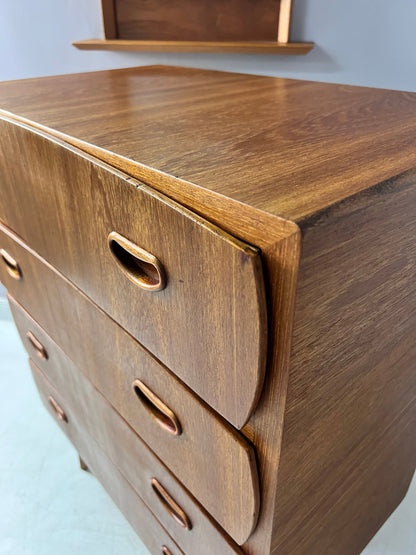 Vintage teak chest of drawers from Denmark