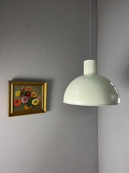 Vintage Hängelampe Bunker weiß von Jo Hammerborg für Fog und Mørup