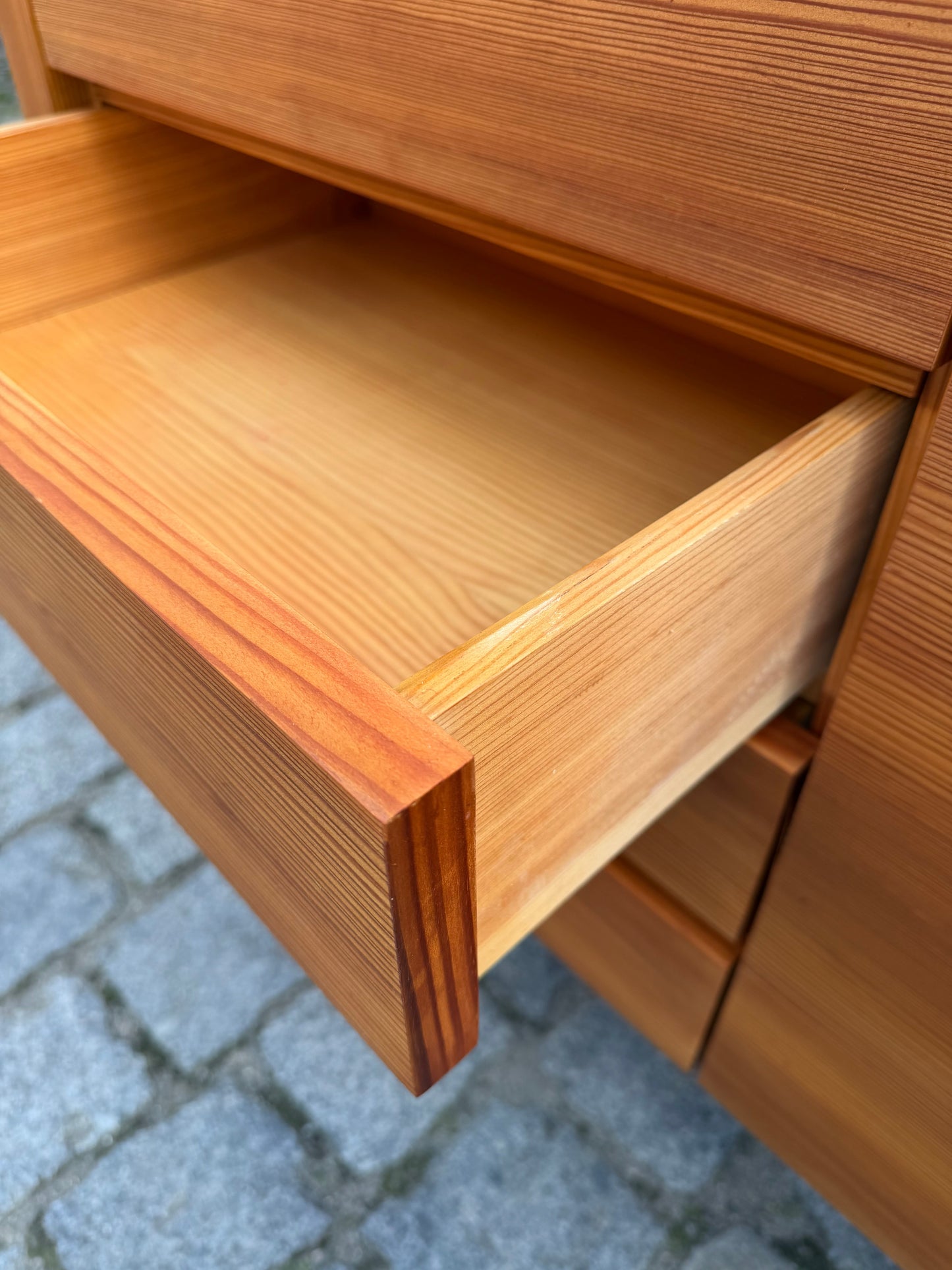 Vintage Sideboard Lärchenholz von Echterbecker