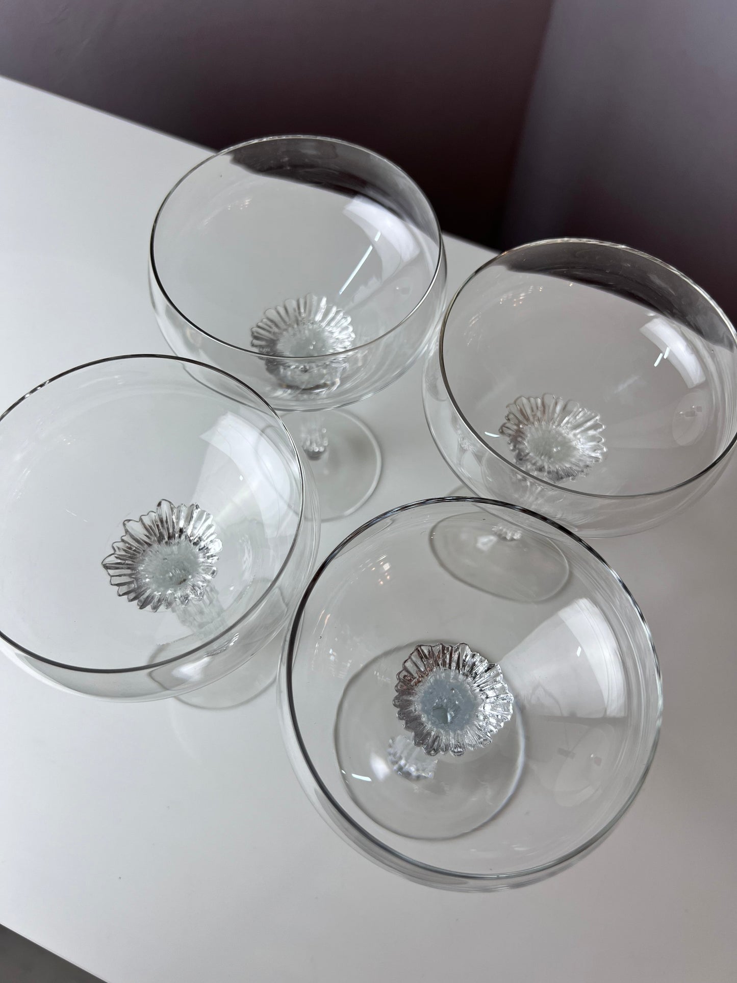 Vintage Weinglas Split von Pavel Hlava für Rosenthal Studio Linie Set von 4