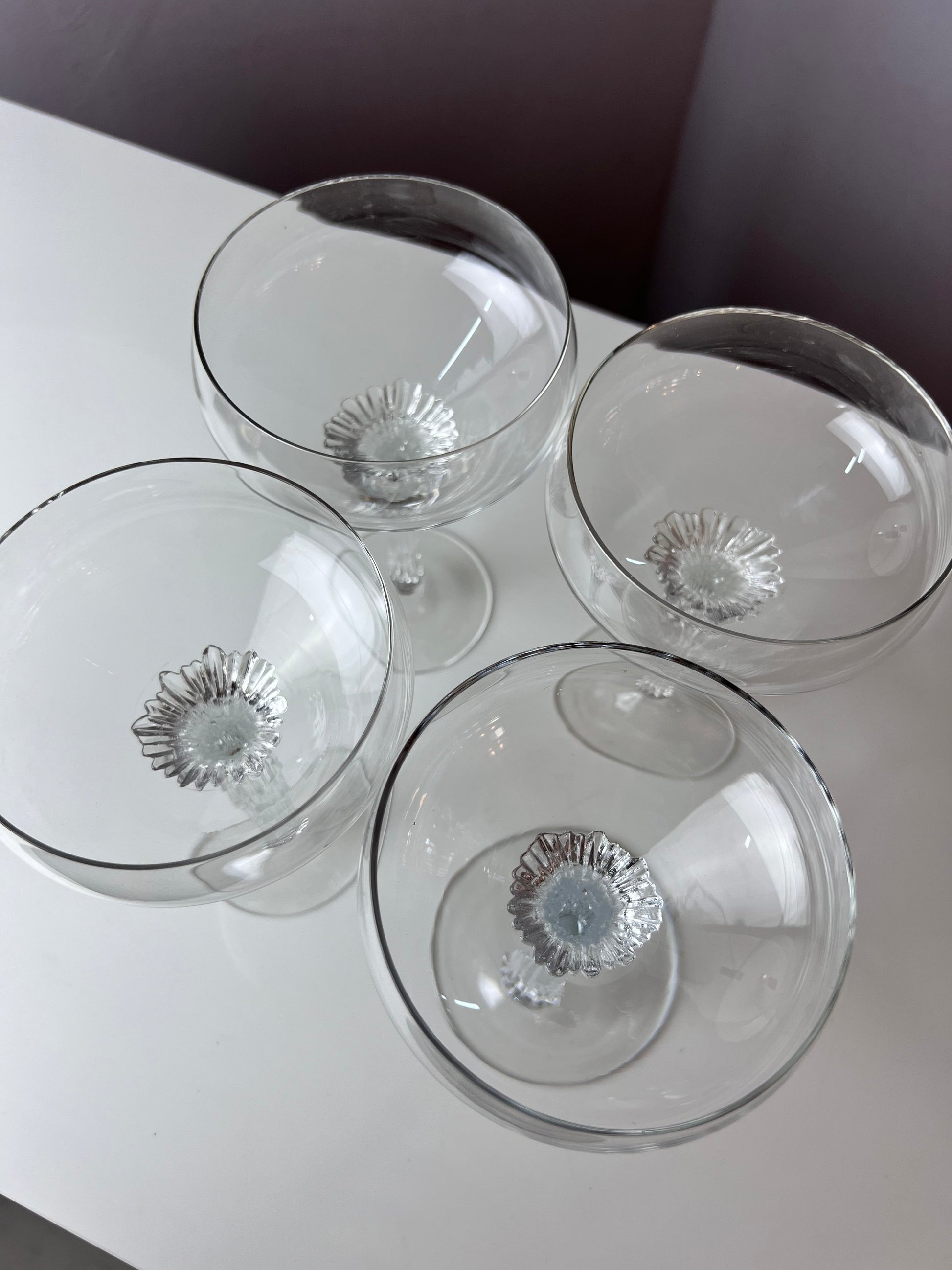 Vintage Weinglas Split von Pavel Hlava für Rosenthal Studio Linie Set von 4