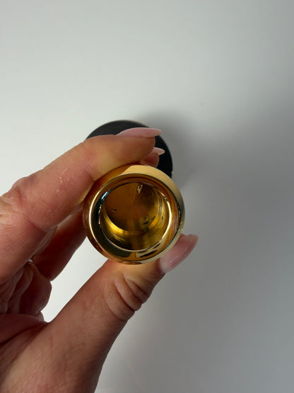 Vintage Kerzenständer 24 Karat vergoldet von Hugo Asmussen für Asmussen Design