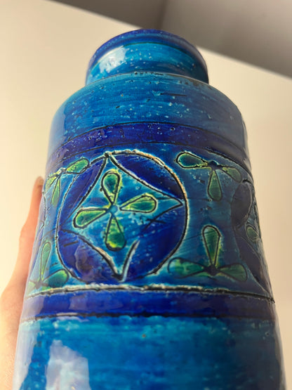Vintage Vase Azul Rimini von Aldo Londi für Bitossi