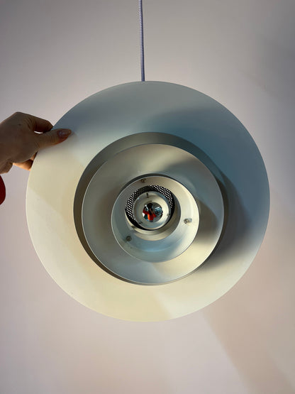 Vintage Hängelampe DE-LUX von Design Light grau