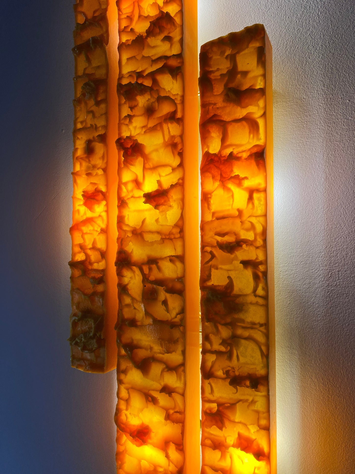 Applique vintage jaune par Uwe Mersch