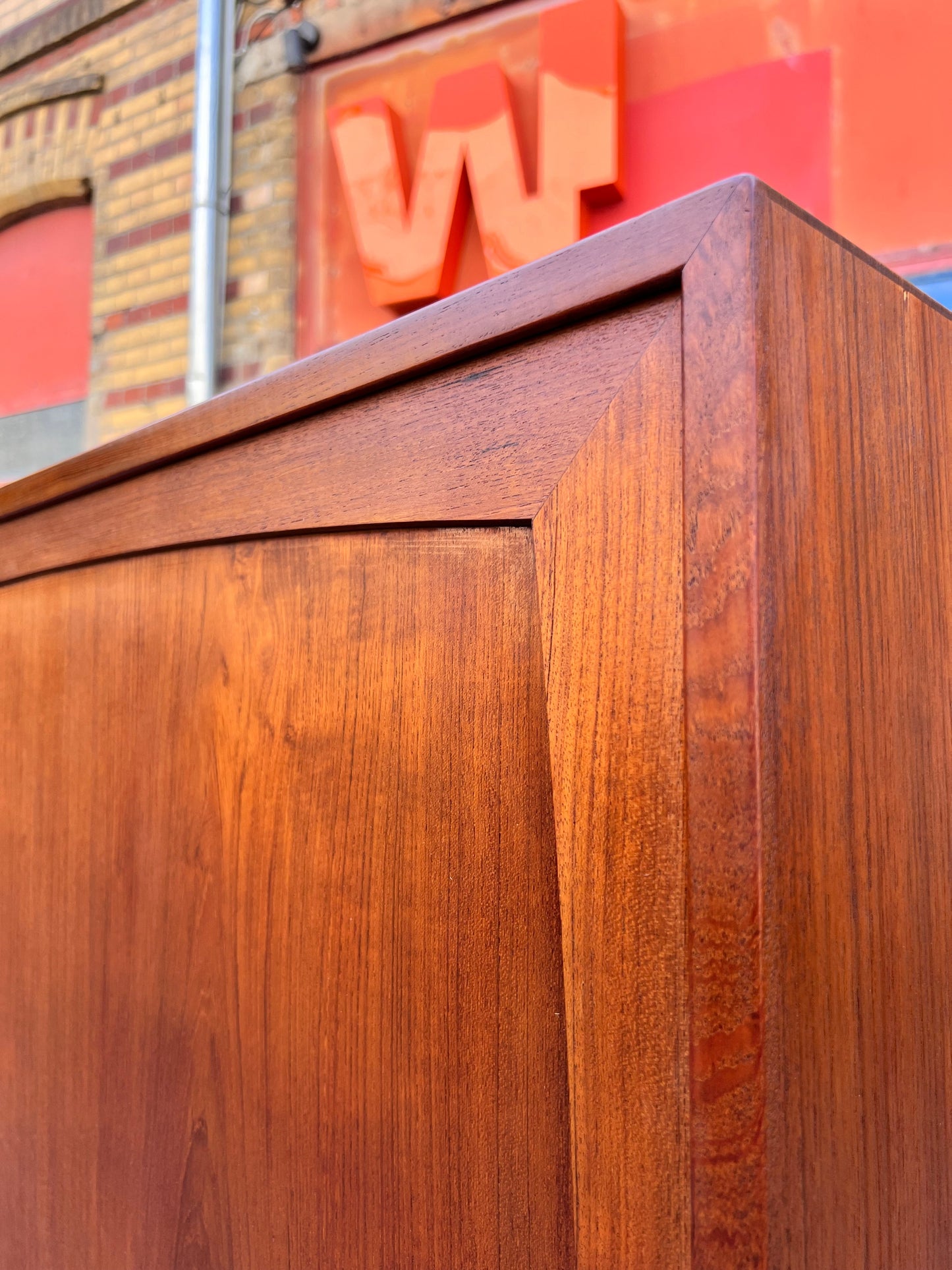 Vintage Highboard Teak aus Dänemark