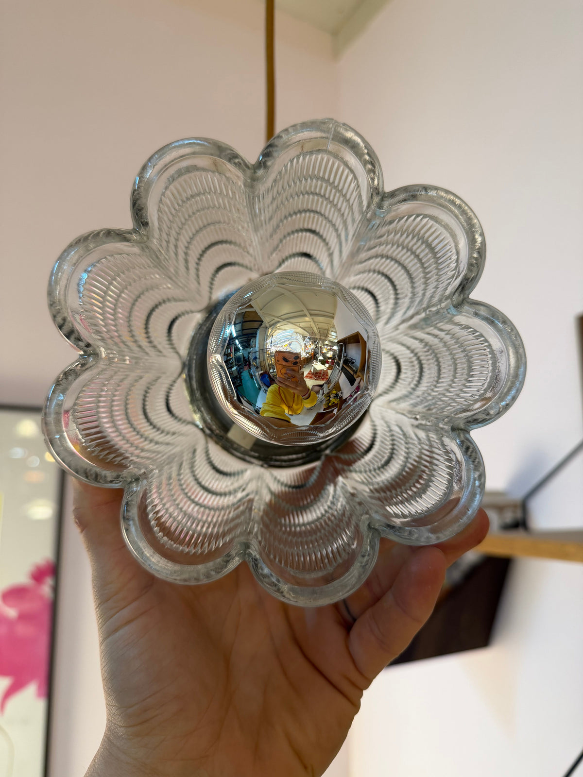 Hängelampe Typ 1545-02 Blumenform von VEB Narva