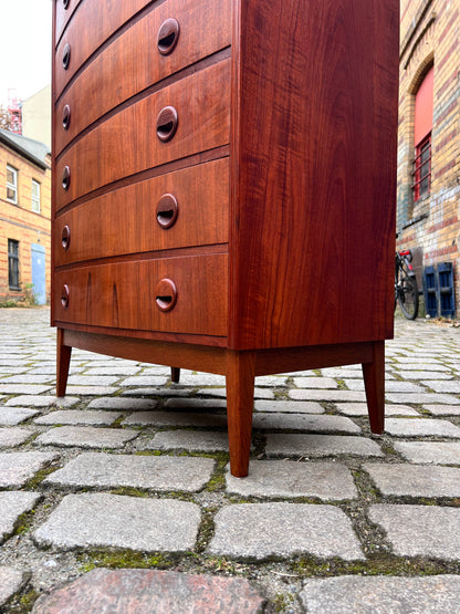 Vintage Kommode Teak gerundete Front Dänemark