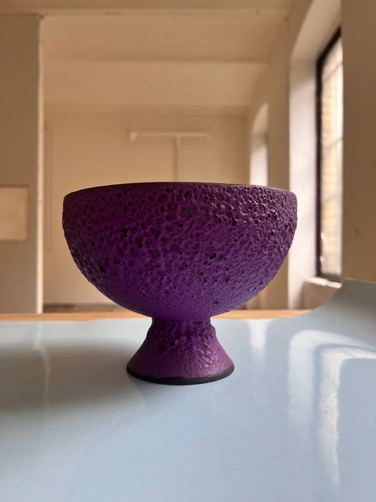 Bol vintage Fat Lava violet par Scheurich Allemagne de l'Ouest