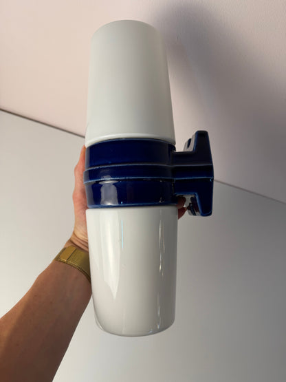 Vintage Wandlampe Modell 6065 blau von Sigvard Bernadotte für Ifö