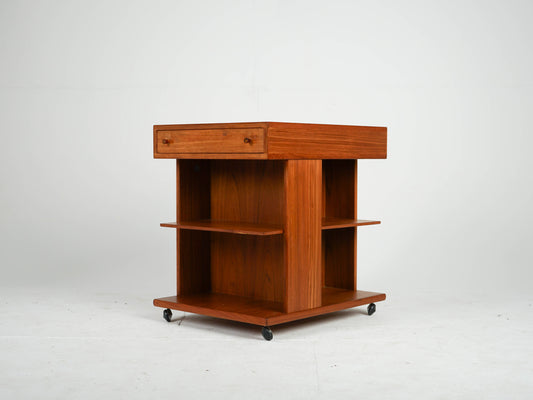 Vintage Couchtisch Teak mit Schublade, Mid-Century