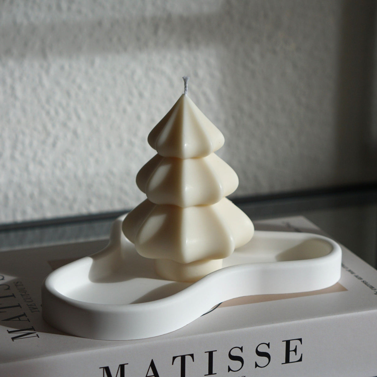 Bougie design faite main Sapin de Noël