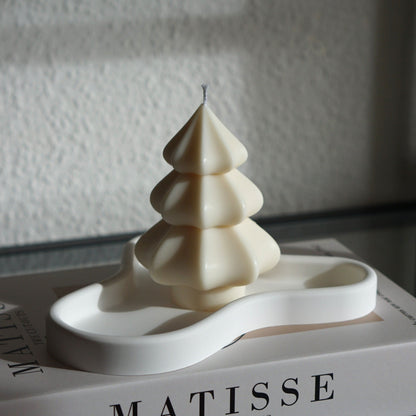 Bougie design faite main Sapin de Noël