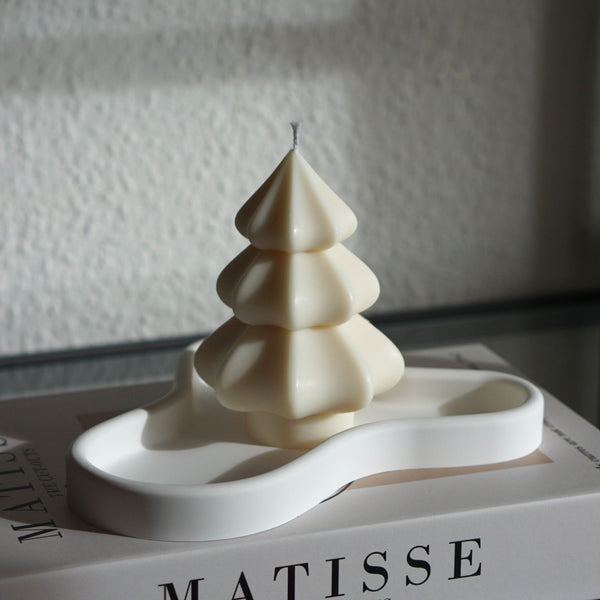 Bougie design faite main Sapin de Noël