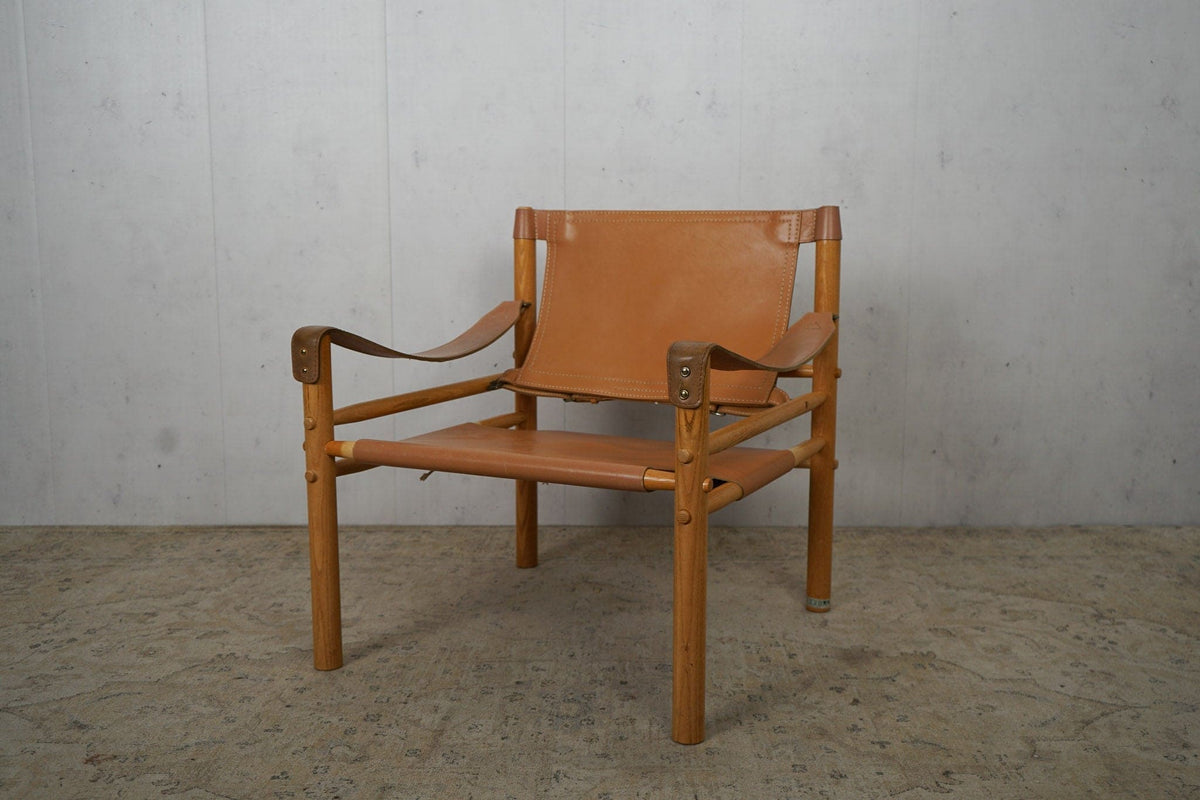 Vintage Safari Sirocco Chair by Arne Norell brown