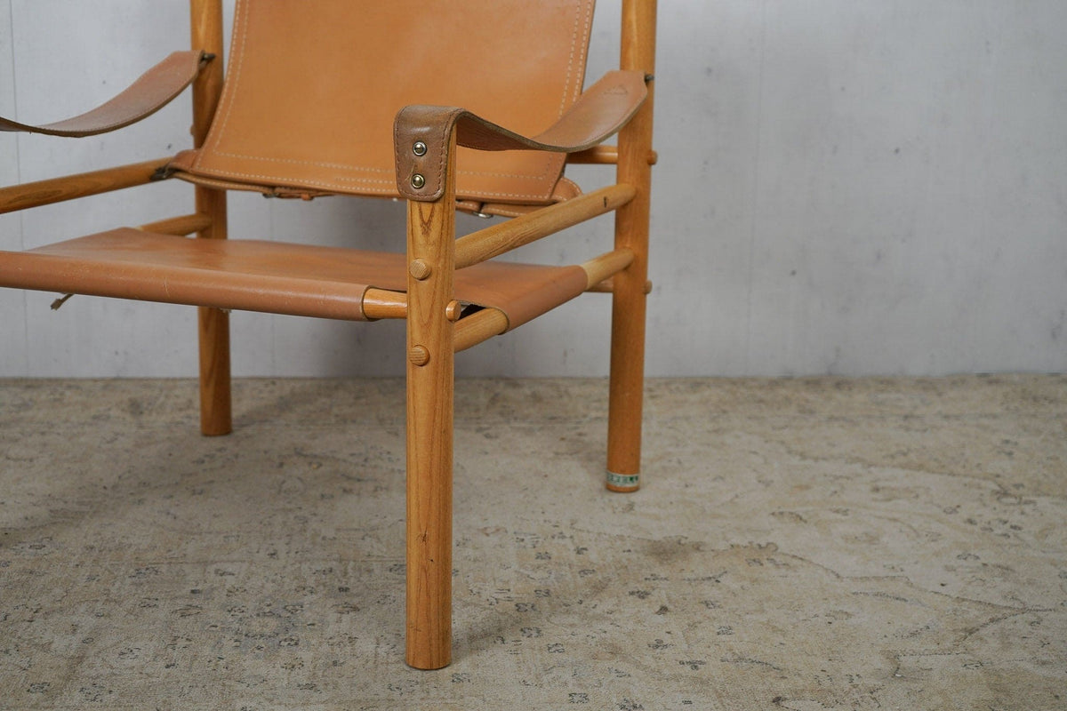 Vintage Safari Sirocco Chair by Arne Norell brown