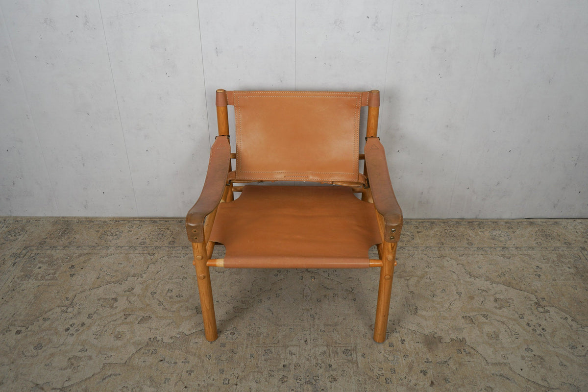 Vintage Safari Sirocco Chair by Arne Norell brown