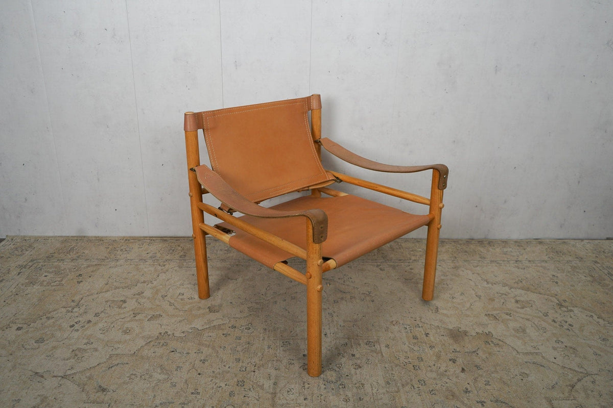 Vintage Safari Sirocco Chair by Arne Norell brown