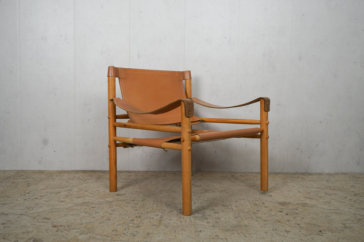 Vintage Safari Sirocco Chair by Arne Norell brown