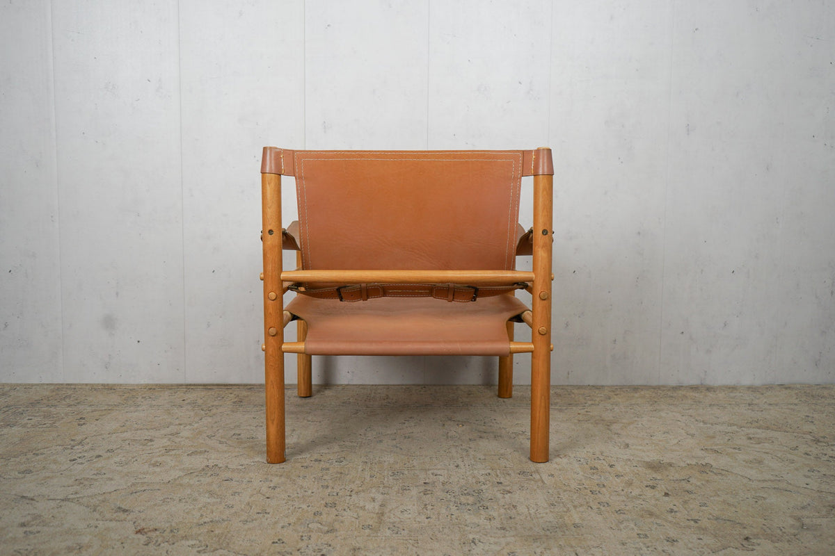 Vintage Safari Sirocco Chair by Arne Norell brown