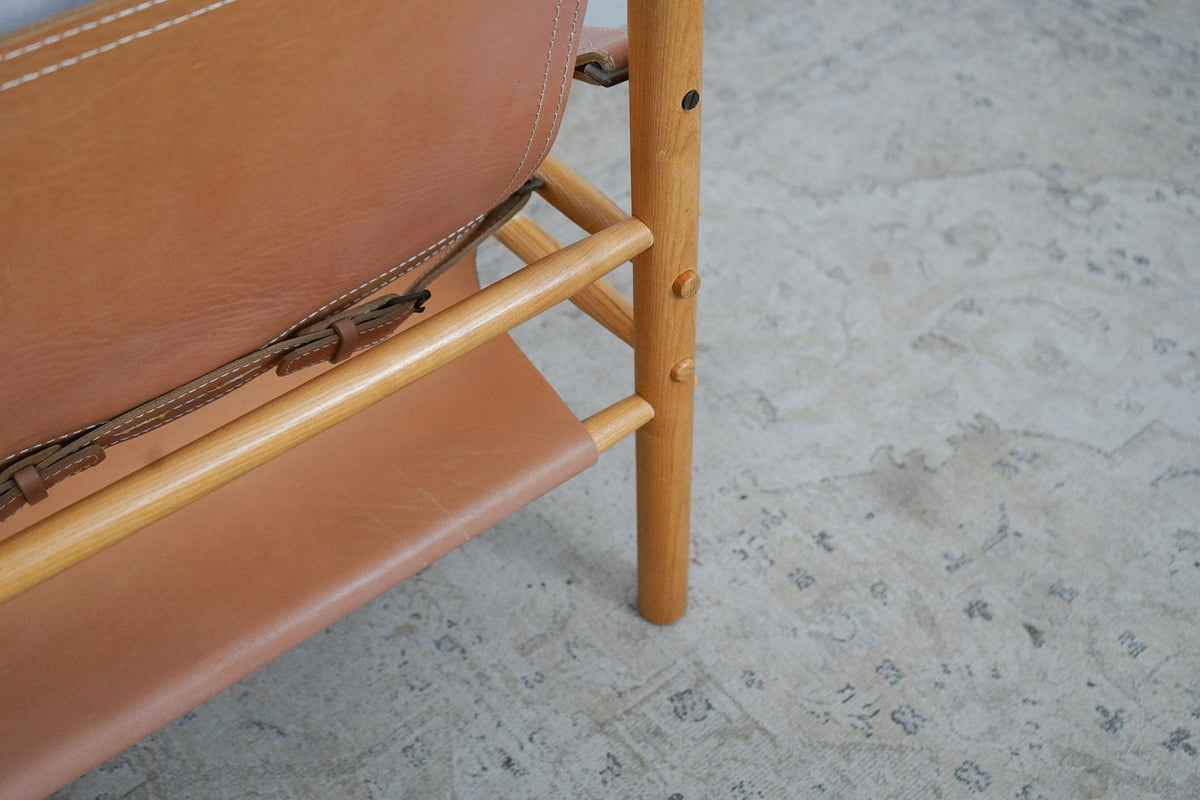 Vintage Safari Sirocco Chair by Arne Norell brown