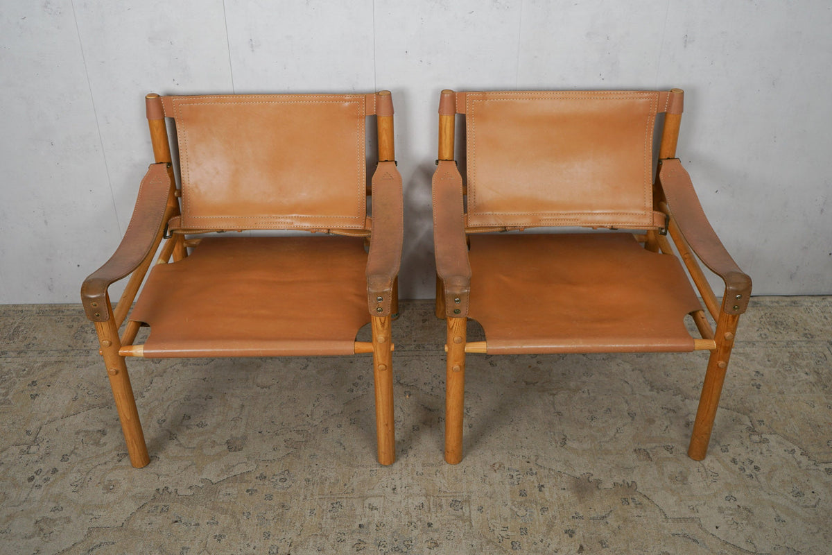 Vintage Safari Sirocco Chair by Arne Norell brown