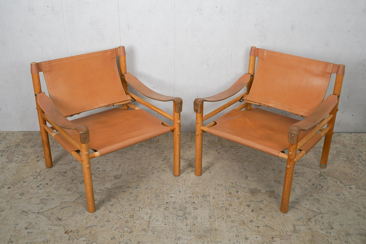 Vintage Safari Sirocco Chair by Arne Norell brown