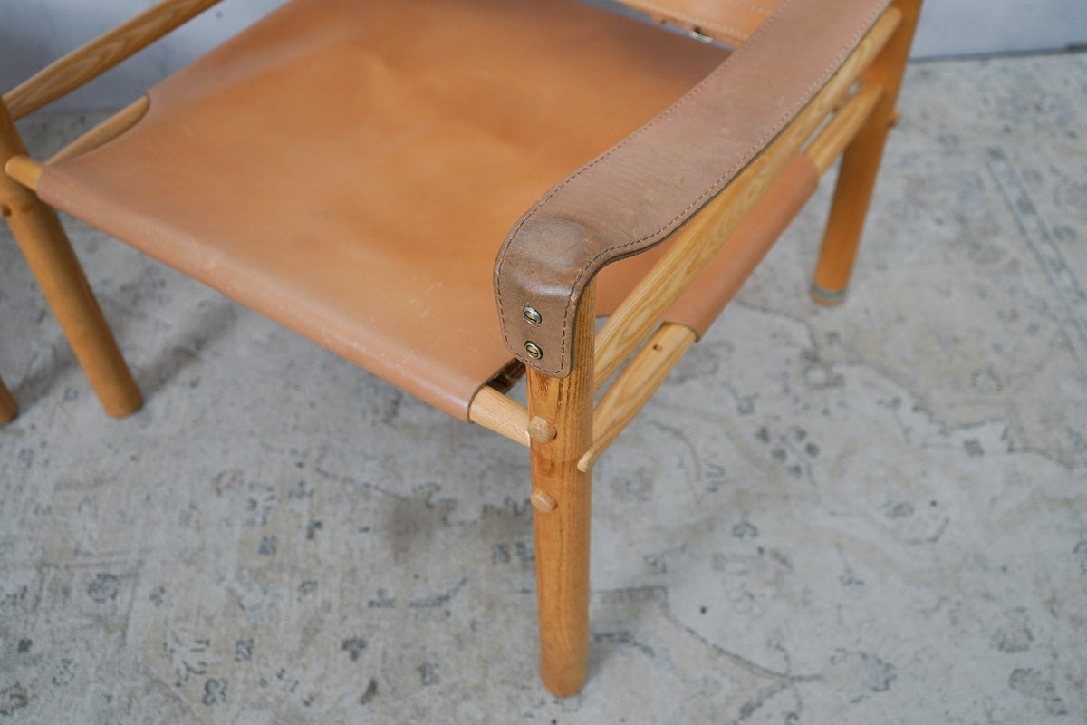 Vintage Safari Sirocco Chair by Arne Norell brown
