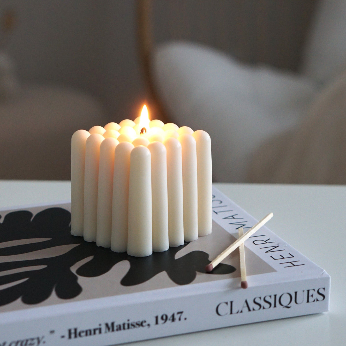 Handmade Design Candle Square Shape by Inuti