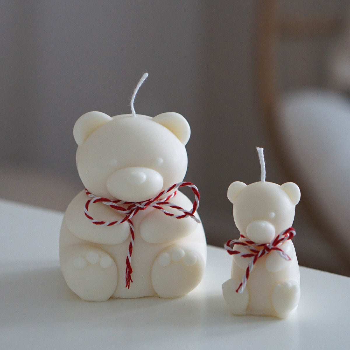 Handmade candle teddy