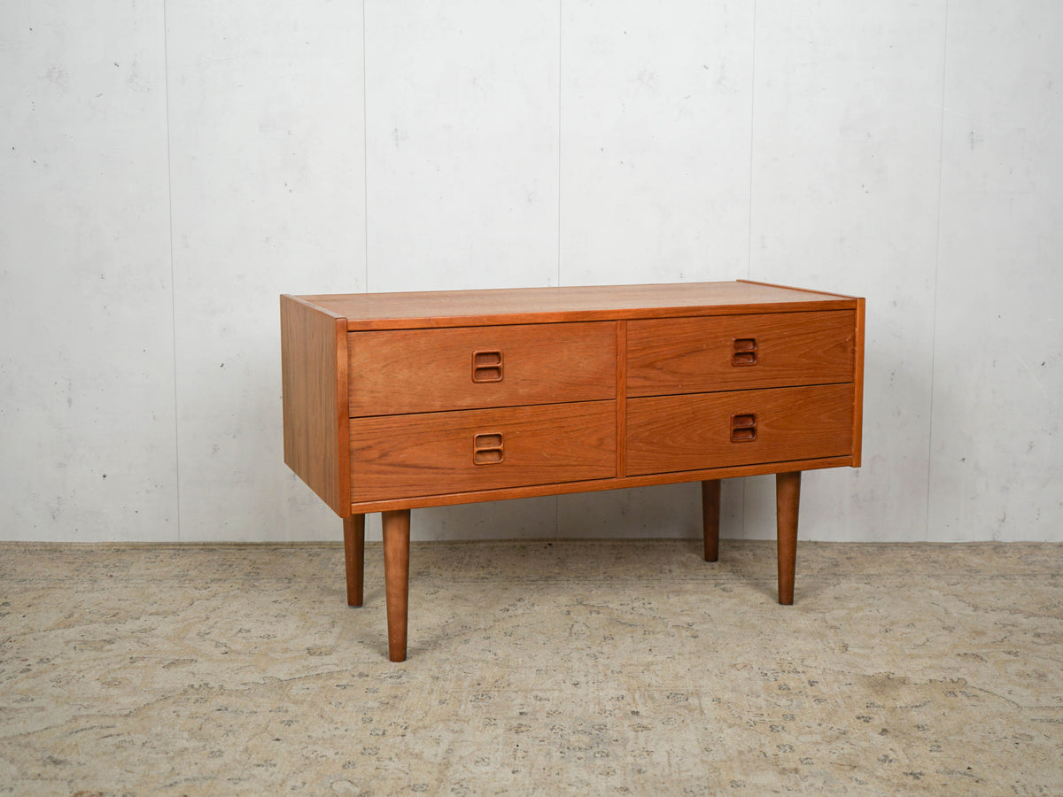 Commode Vintage Teck Danois Années 60 Mid Century Vintage Marron