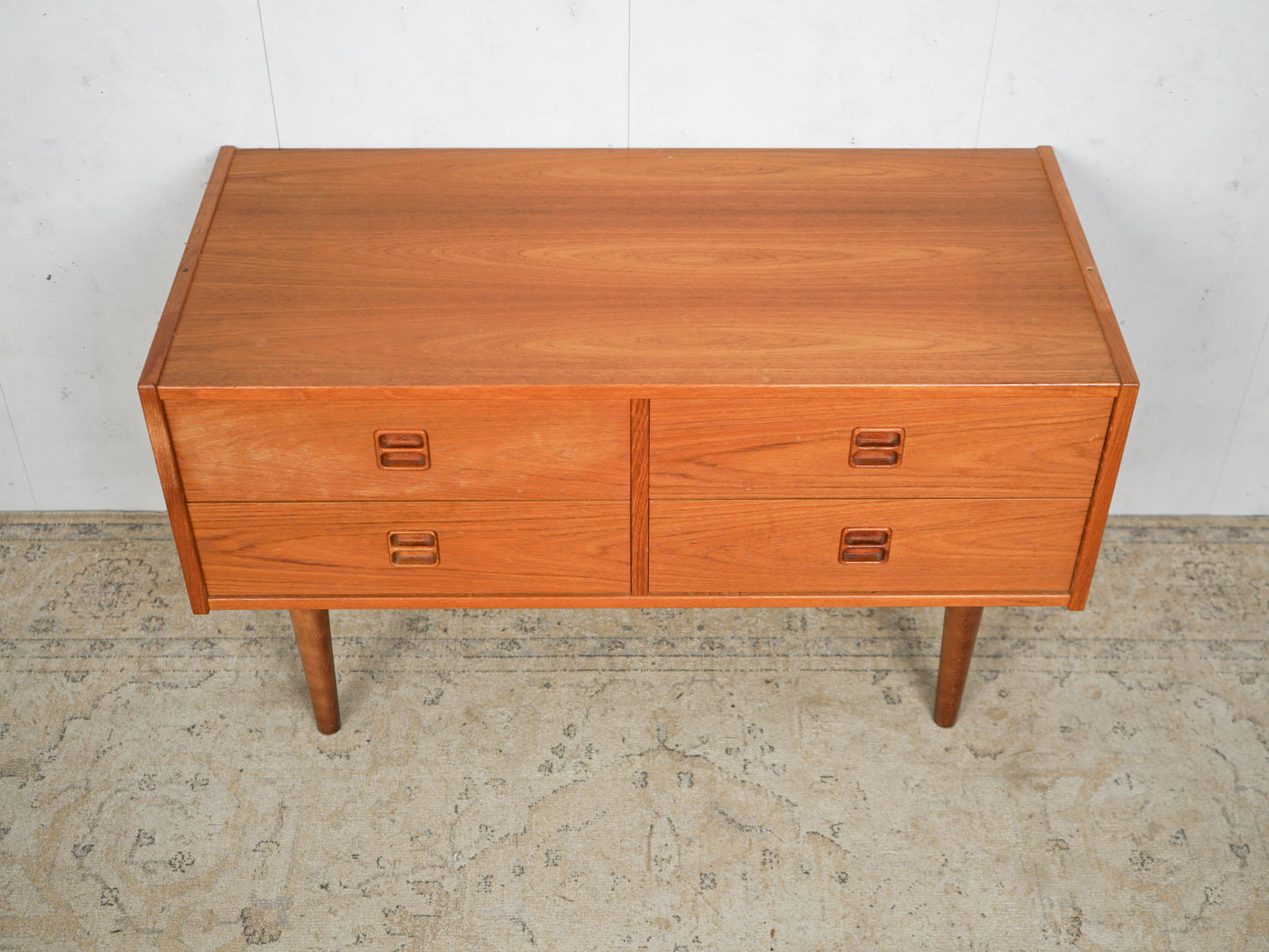 Commode Vintage Teck Danois Années 60 Mid Century Vintage Marron