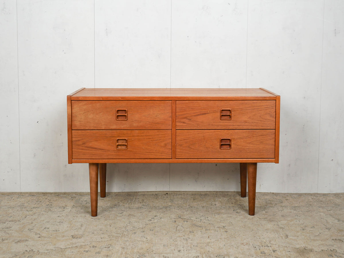Commode Vintage Teck Danois Années 60 Mid Century Vintage Marron