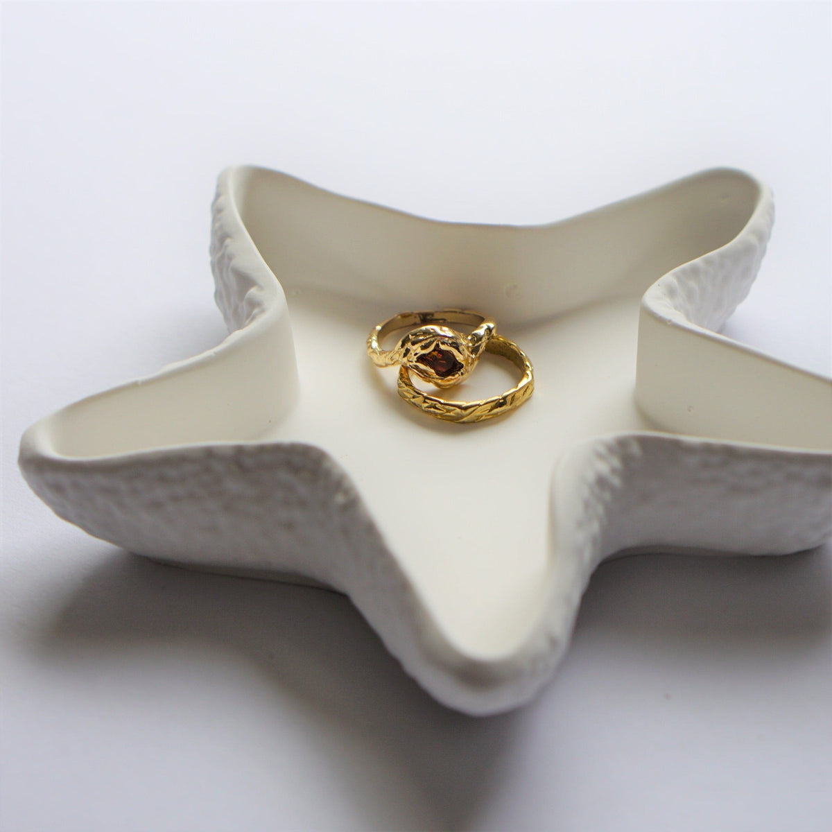 Vintage jewelry bowl starfish handmade by Inuti