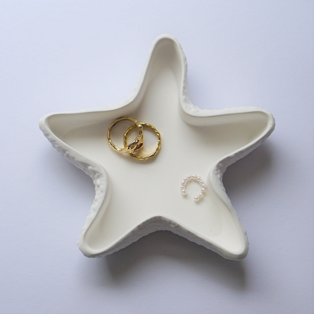Vintage jewelry bowl starfish handmade by Inuti