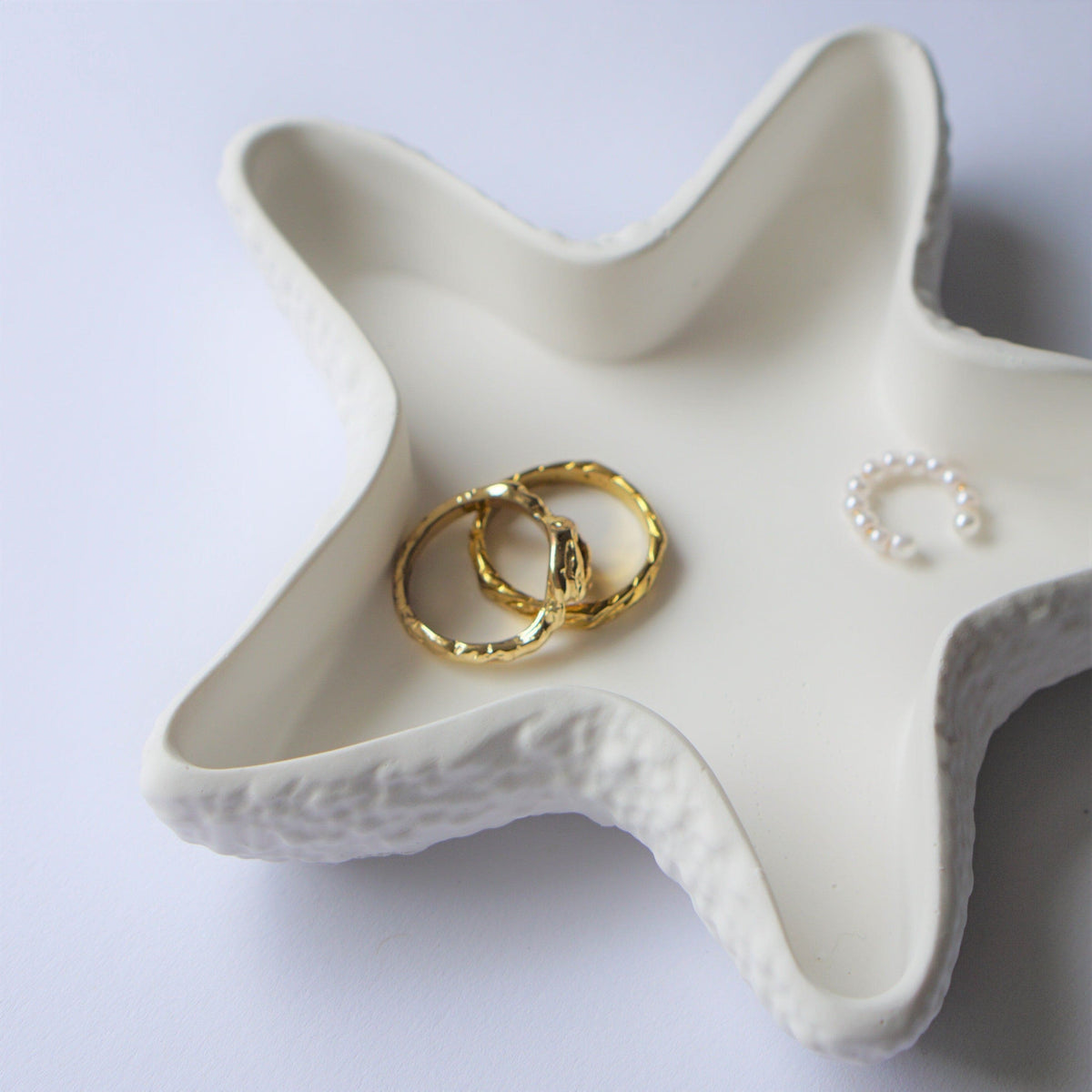Vintage jewelry bowl starfish handmade by Inuti