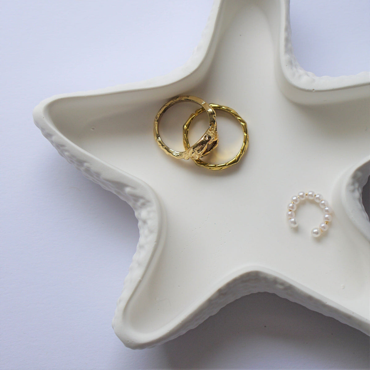 Vintage jewelry bowl starfish handmade by Inuti