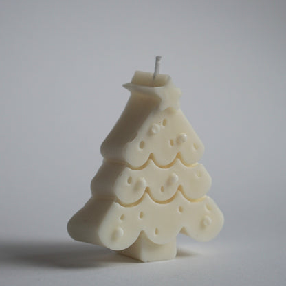 Handgefertigte Design-Kerze Tannenbaum klein