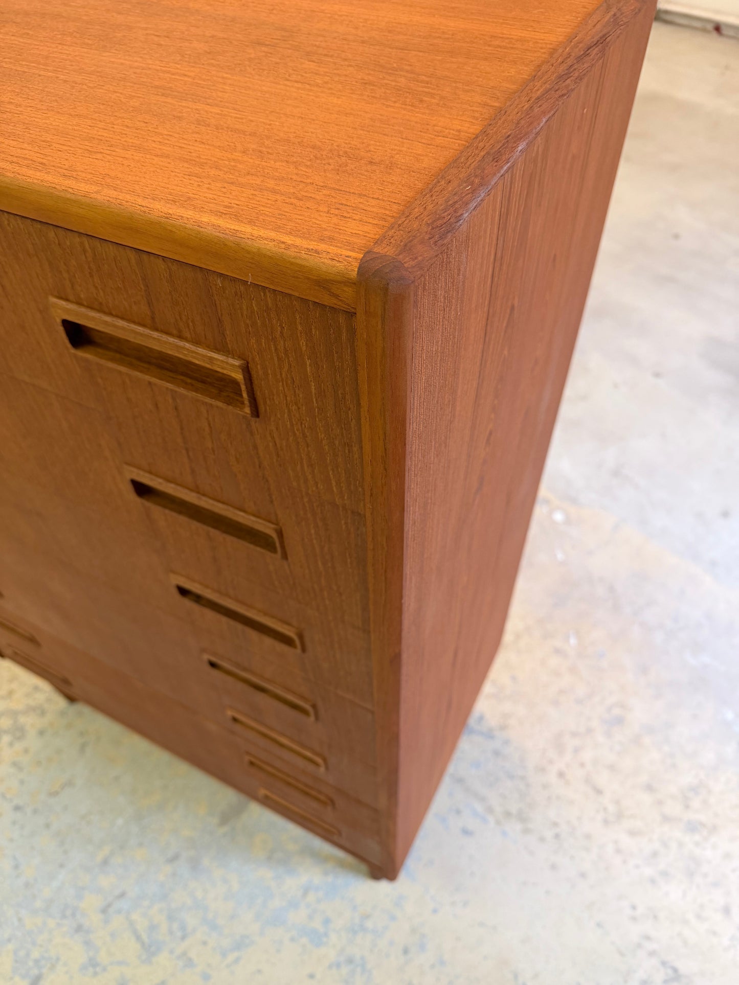 Vintage Kommode aus Teak, Dänemark, 7 Schubladen