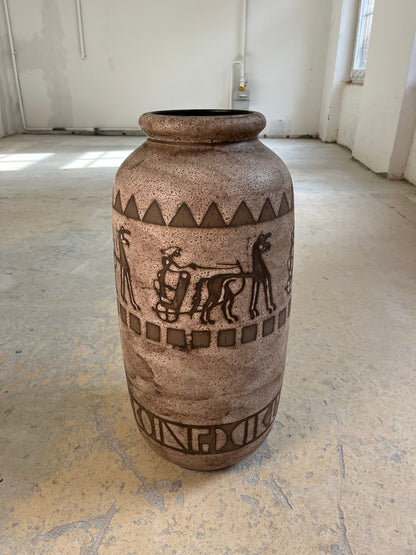 Vintage Bodenvase Ägina 124 von Ceramano für West Germany
