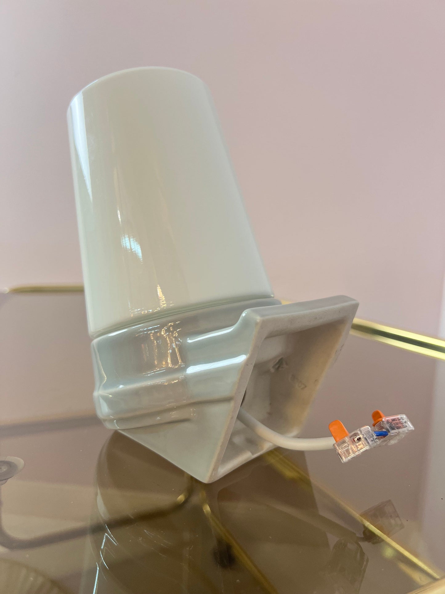 Wall lamp light grey by Sigvard Bernadotte for Ifö