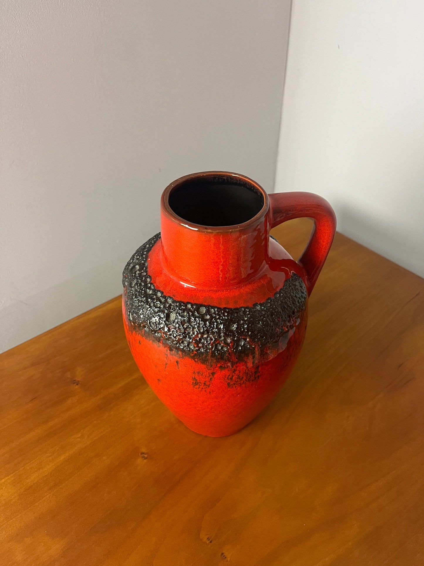 Vintage Karaffe 223 Fat Lava von Kreutz Keramik