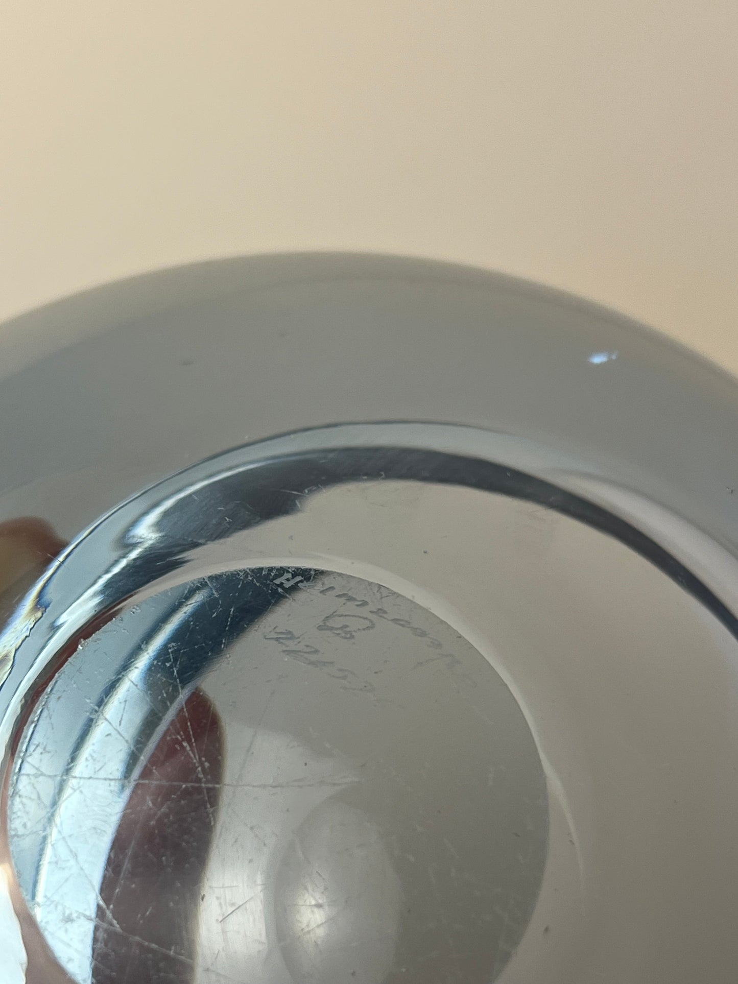 Vintage Glasschale hellblau von Per Lütken für Holmegaard