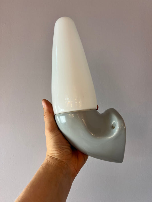 Vintage Wandlampe Modell 6035 hellgrau von Sigvard Bernadotte für Ifö