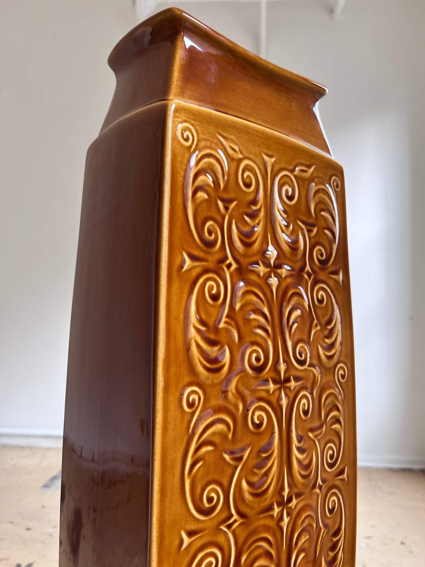 Vintage floor vase by Ditmar Urbach from the Czech Republic 50s