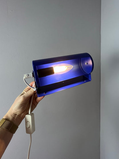Vintage Wandleuchte Lod königsblau von IKEA