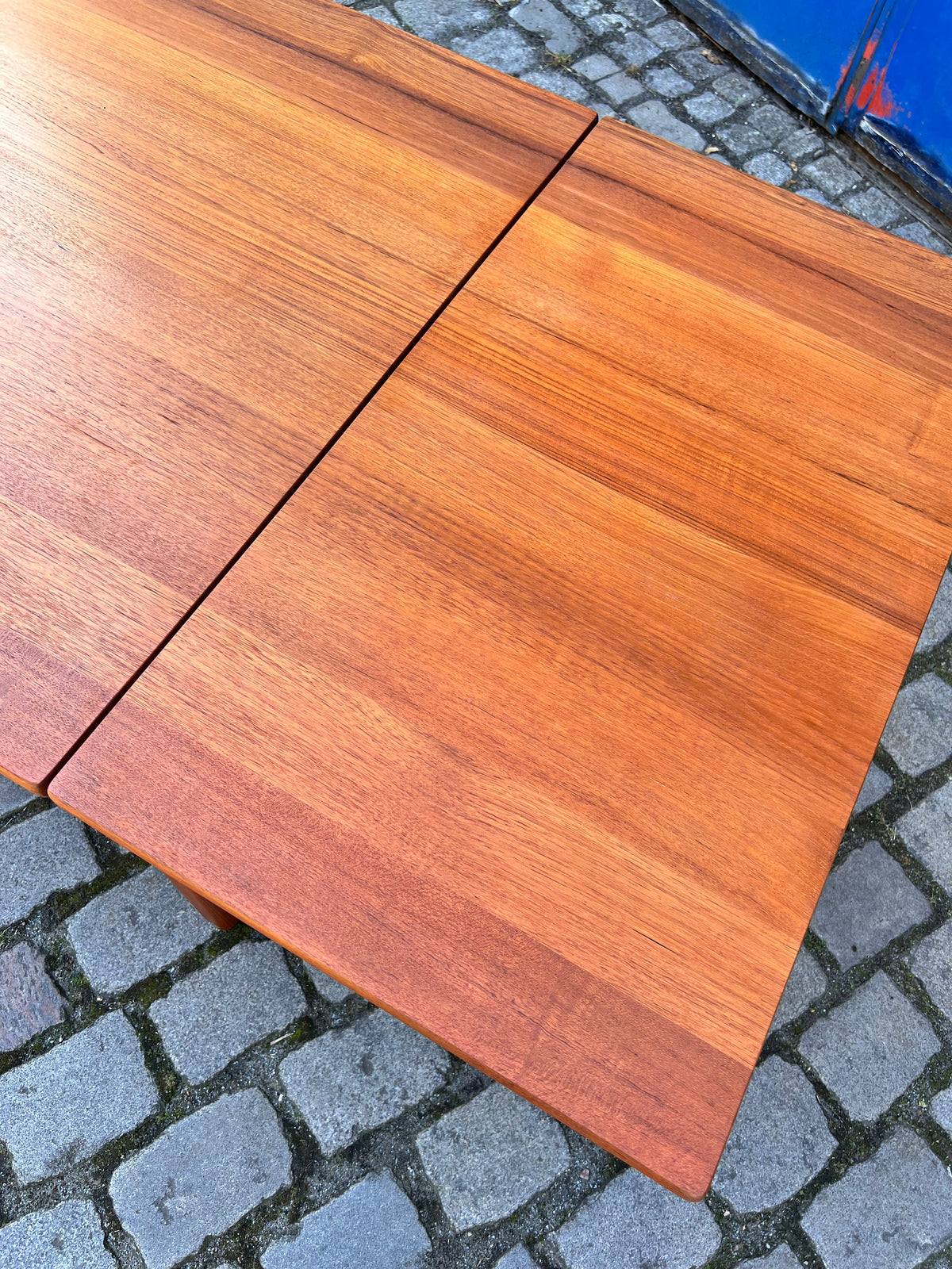 Esstisch Teak Vollholz mit eingehängter Platte